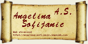 Angelina Sofijanić vizit kartica